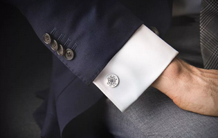 激光打標西裝袖扣：袖里玄機，扣人心弦
